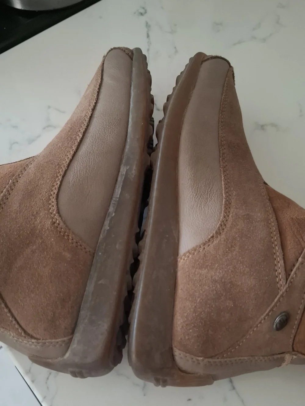 Tecnica Suede Mid-Calf Winter Boots with Shearling Trim